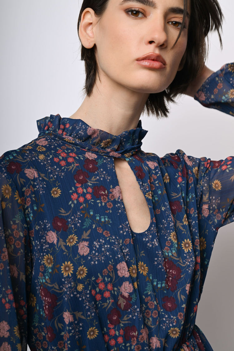 Mini abito a stampa floreale boho-style