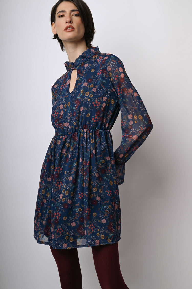 Mini abito a stampa floreale boho-style