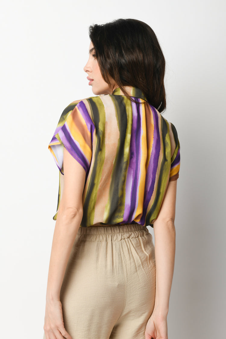 Camicia a stampa righe