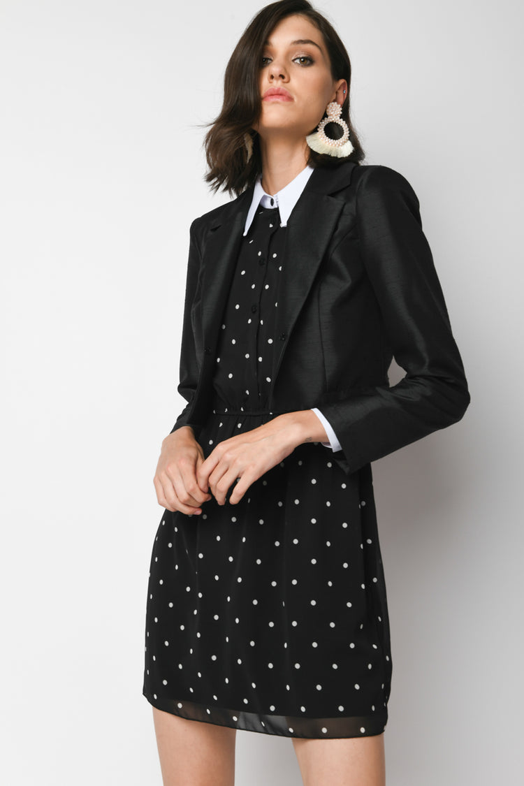 Bolero in shantung