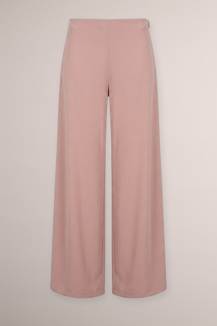 Pantaloni palazzo rosa