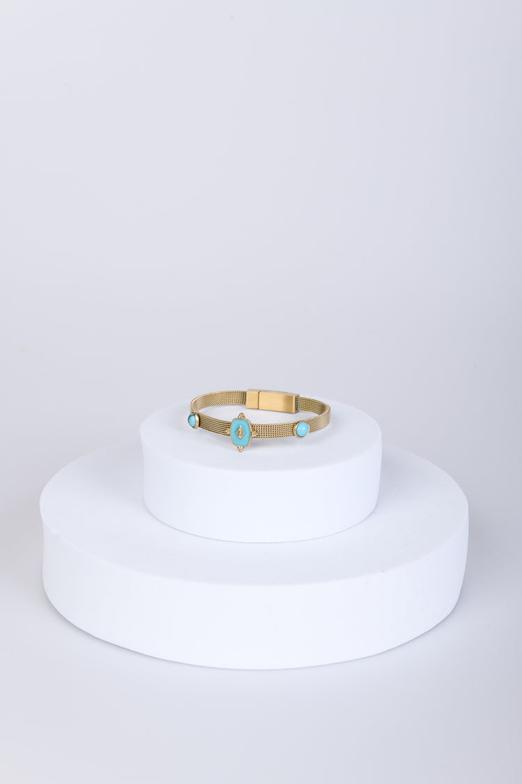 Bracciale rigido con pietre