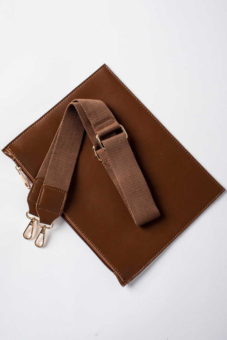 Borsa in similpelle con cut-out