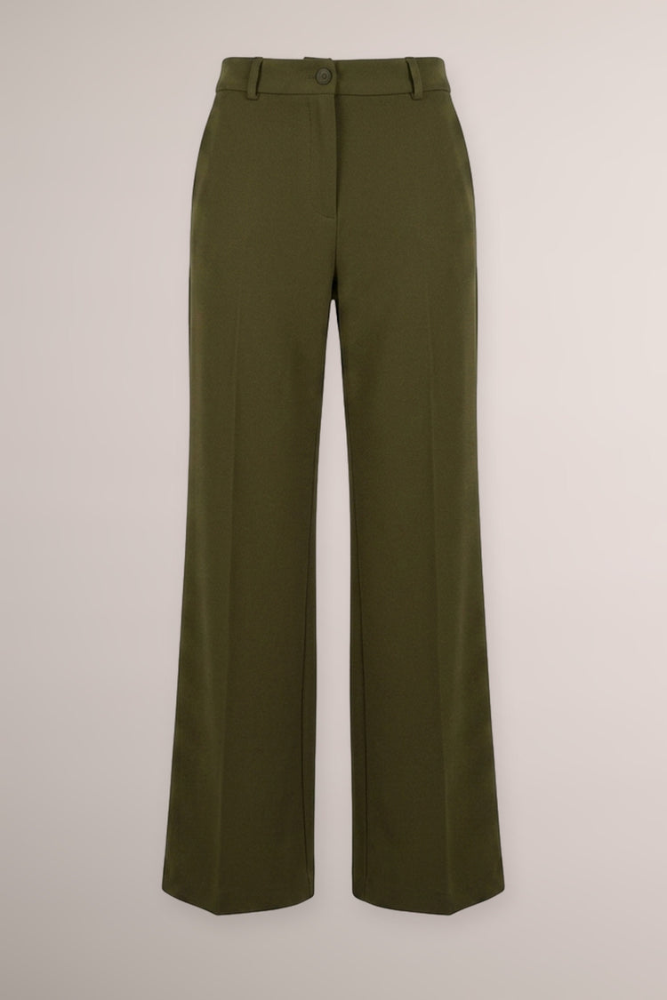 Pantaloni palazzo verde oliva
