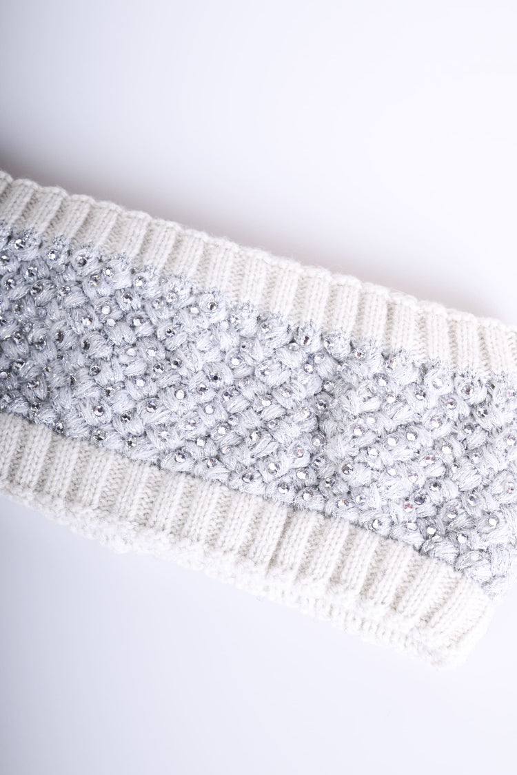 Fascia per capelli con strass