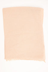 Sciarpa stropicciata con frange rosa