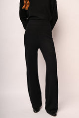 Pantaloni palazzo in maglia