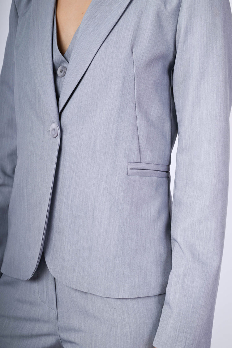 Blazer monopetto misto viscosa