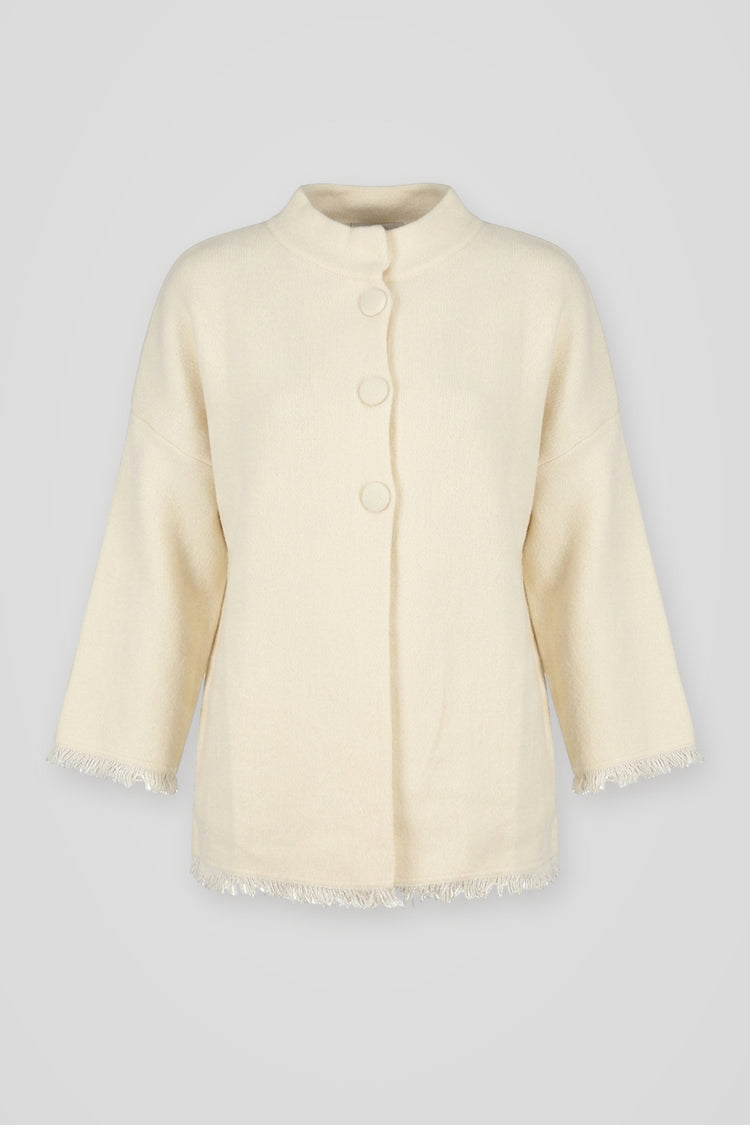 Cardigan con colletto alla coreana