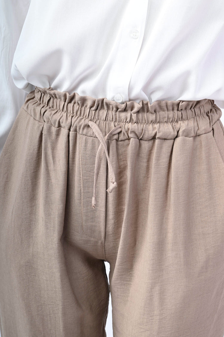 Pantaloni jogger misto viscosa