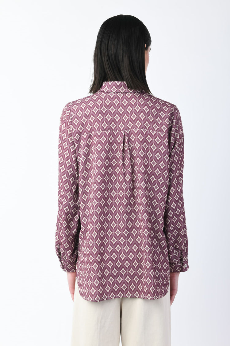 Camicia a stampa geometrica