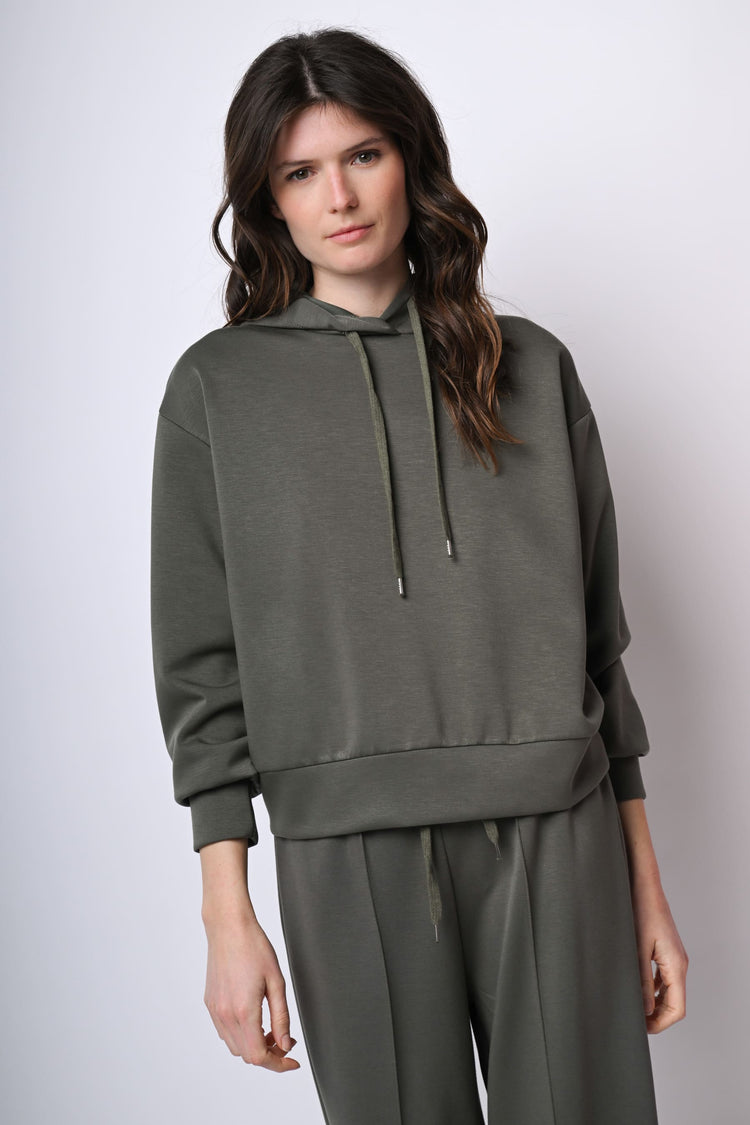 Felpa loose-fit con cappuccio