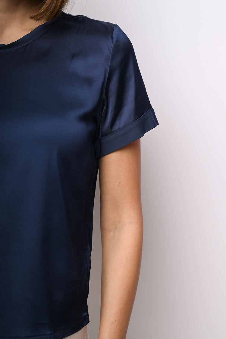 T-shirt in raso di viscosa