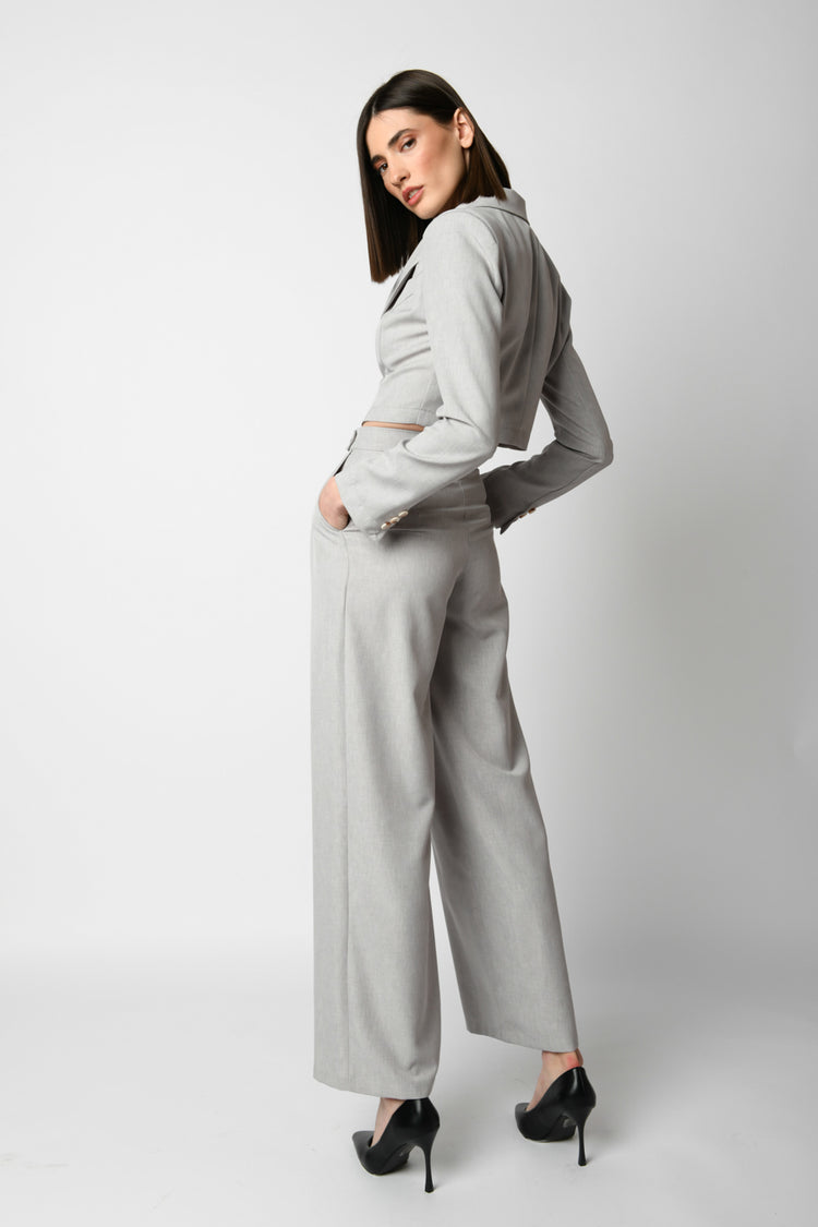 Pantaloni palazzo con pinces