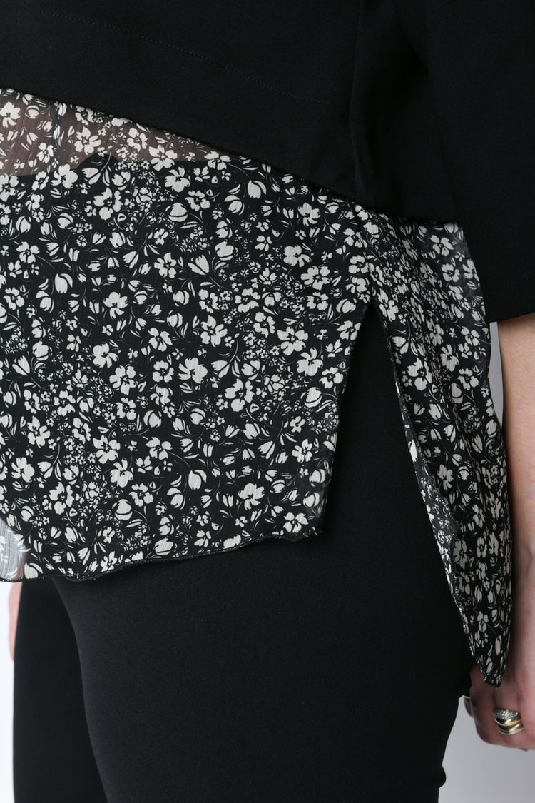 Blusa premaman effetto 2-in-1