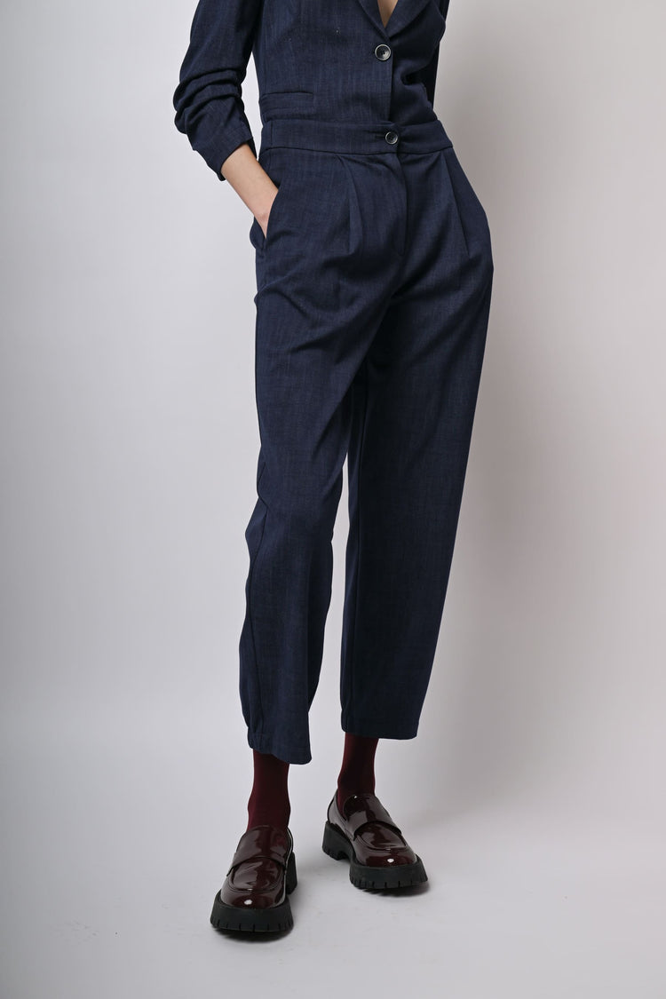 Pantaloni baggy misto viscosa