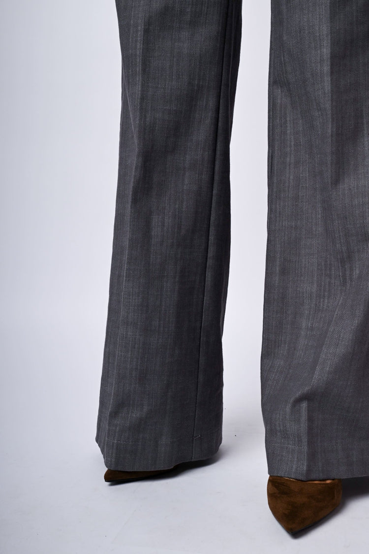 Pantaloni palazzo misto cotone