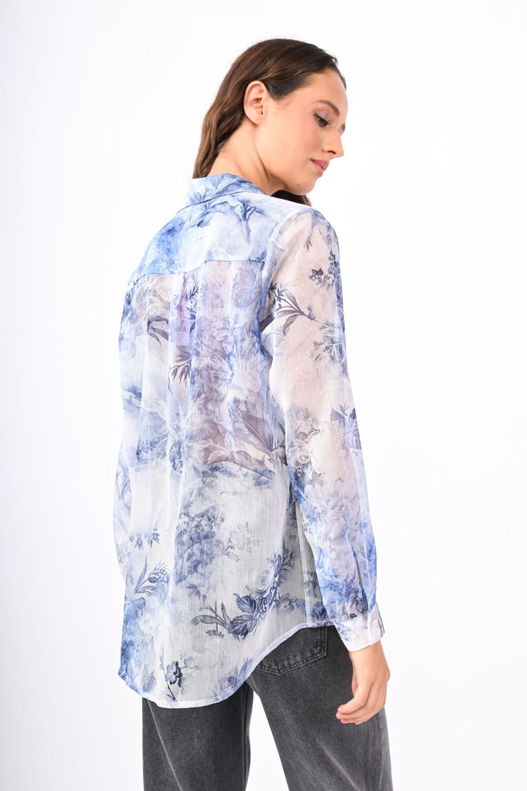 Camicia a stampa floreale