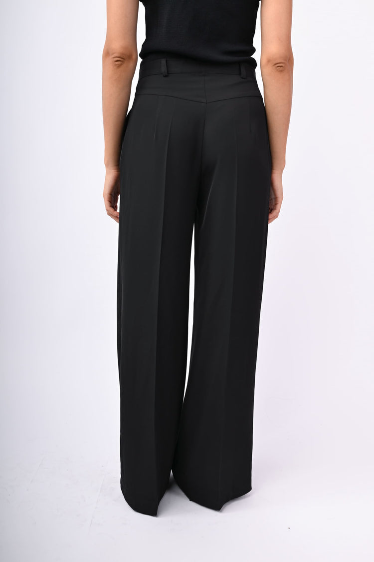 Pantaloni palazzo con baschina