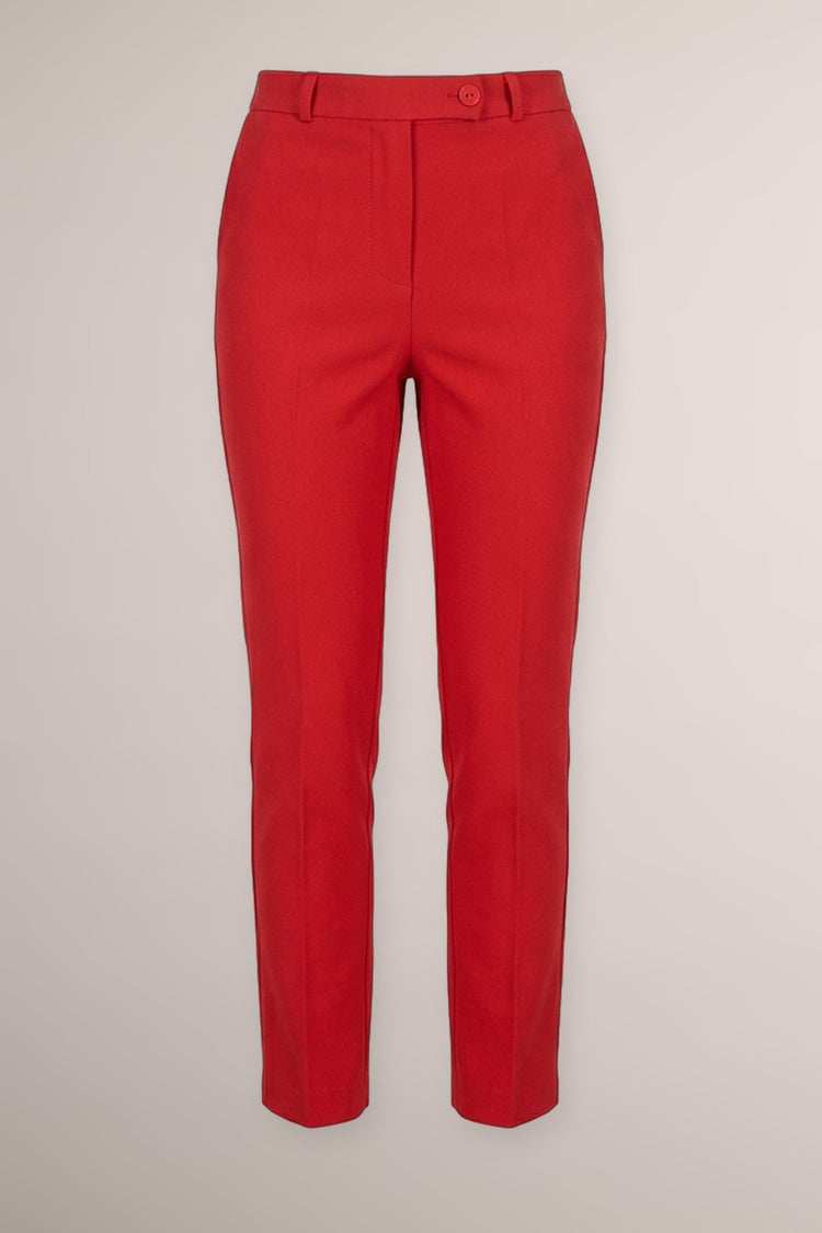 Pantaloni slim-fit basic rossi