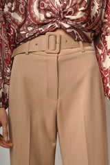 Pantaloni palazzo con cintura