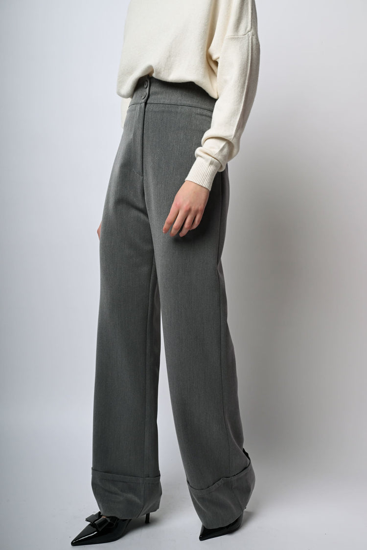 Pantaloni palazzo a vita alta