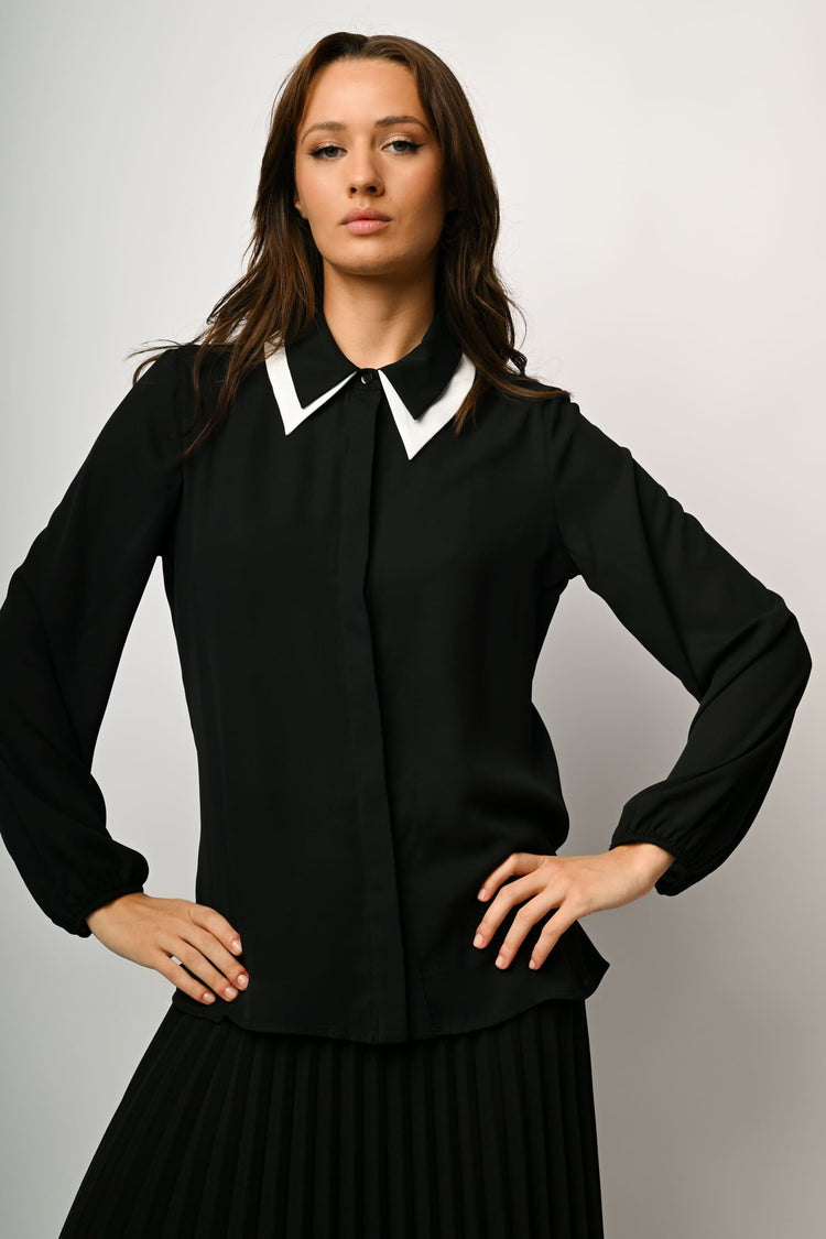 Camicia con doppio colletto