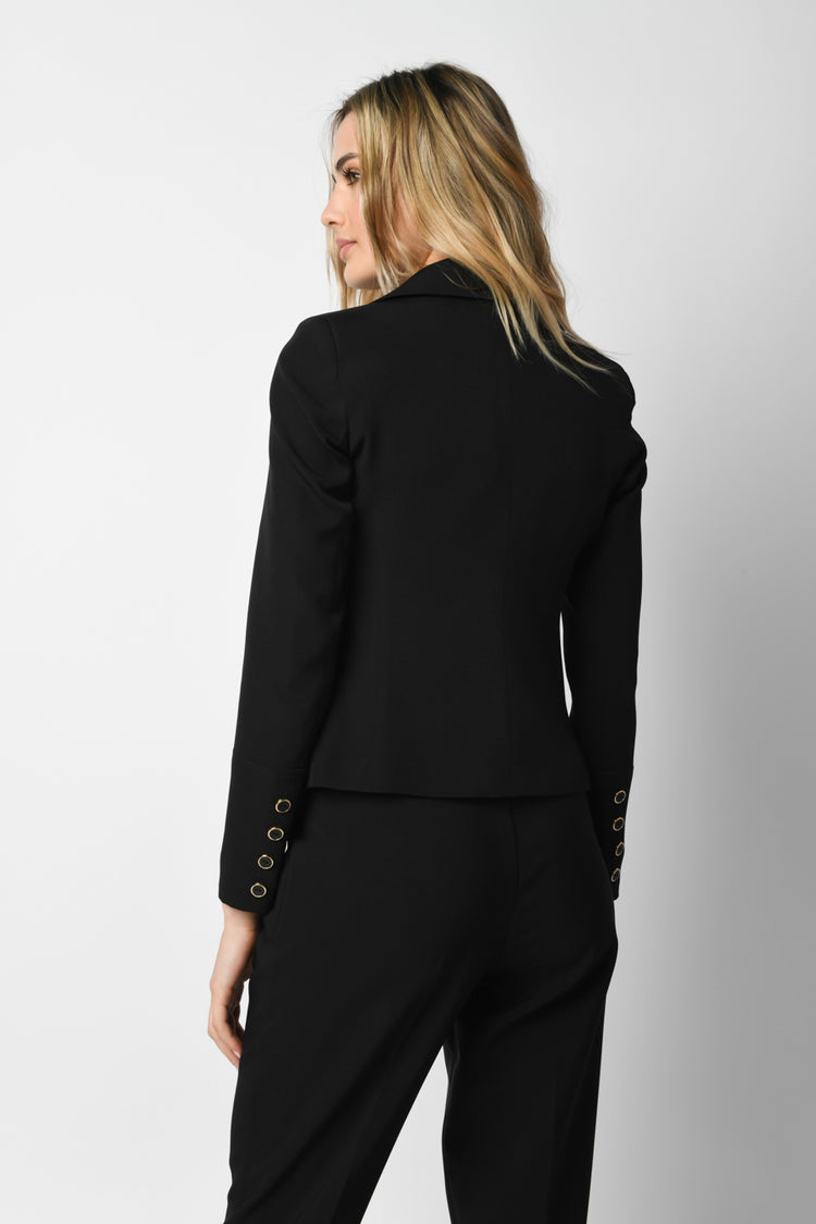 Blazer con bottoni dorati