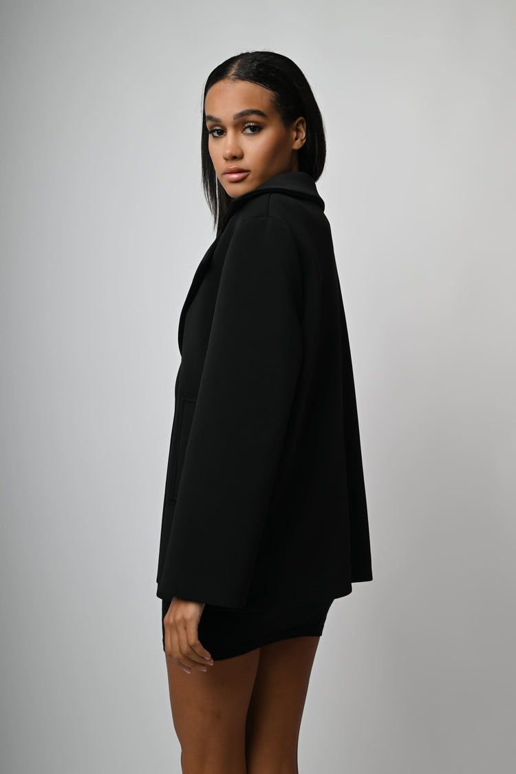 Cappotto monopetto corto