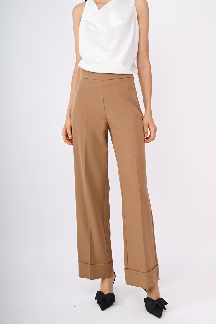 Pantaloni con risvolto