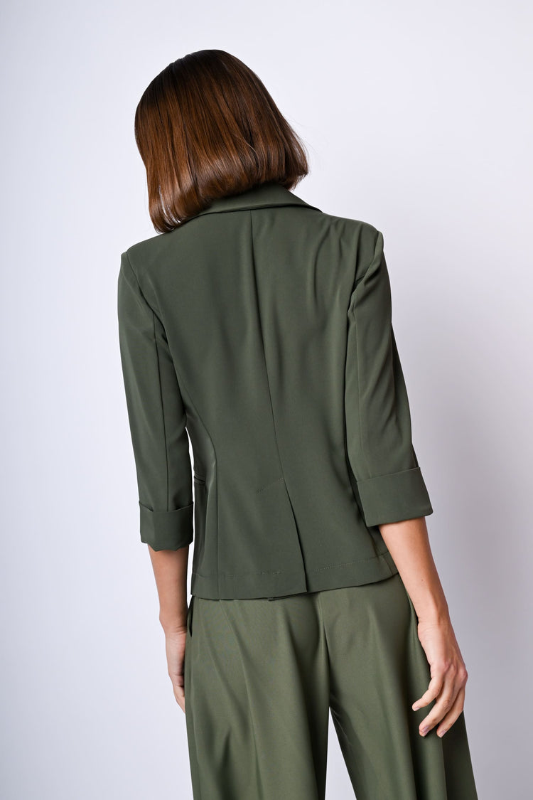 Blazer con maniche crop