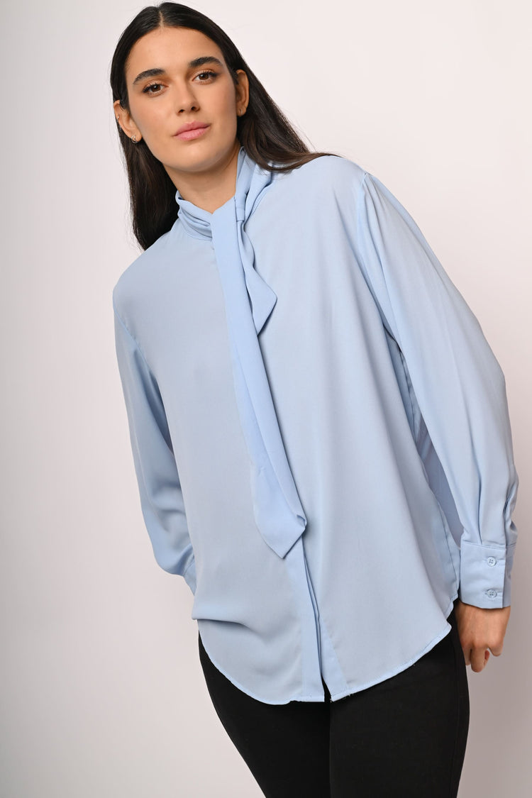 Camicia con fiocco
