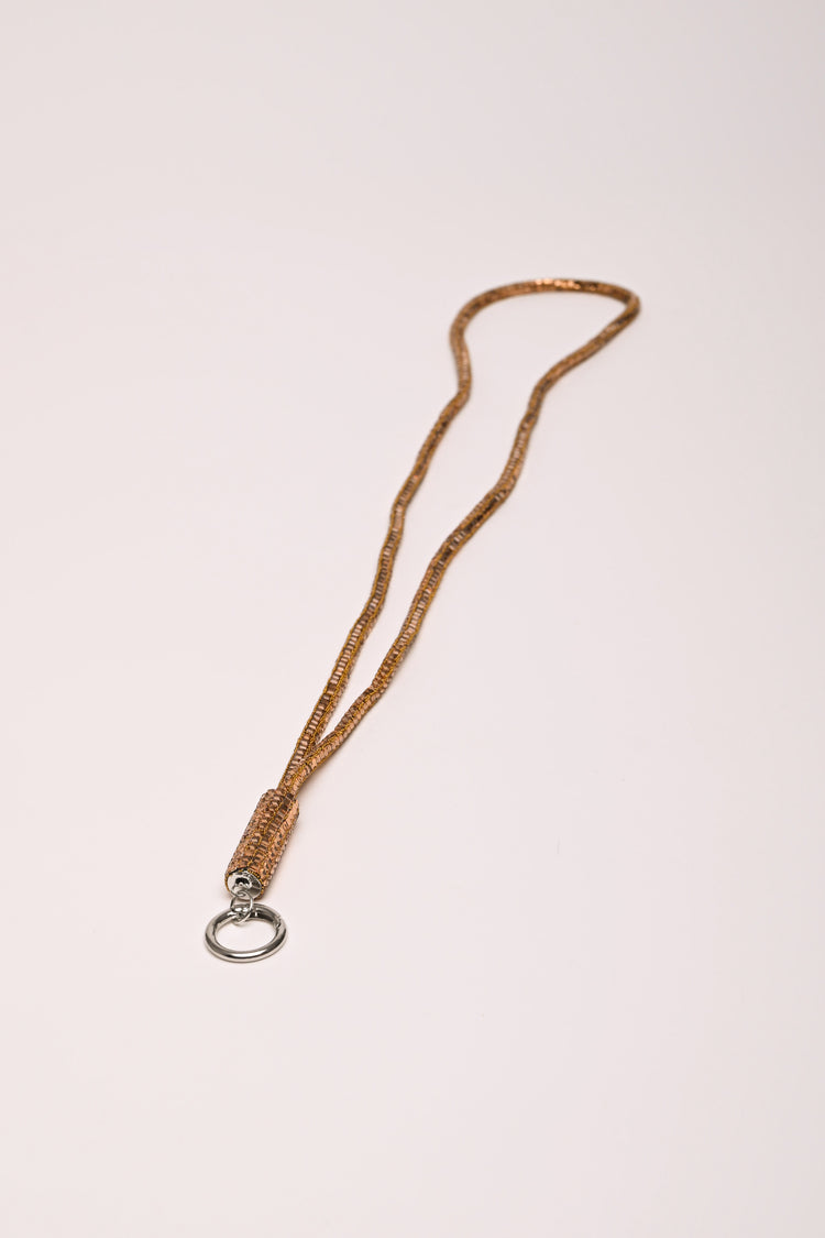 Collana porta-badge con strass