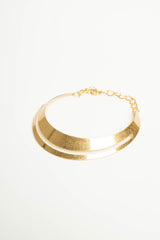 Collana rigida in metallo dorato