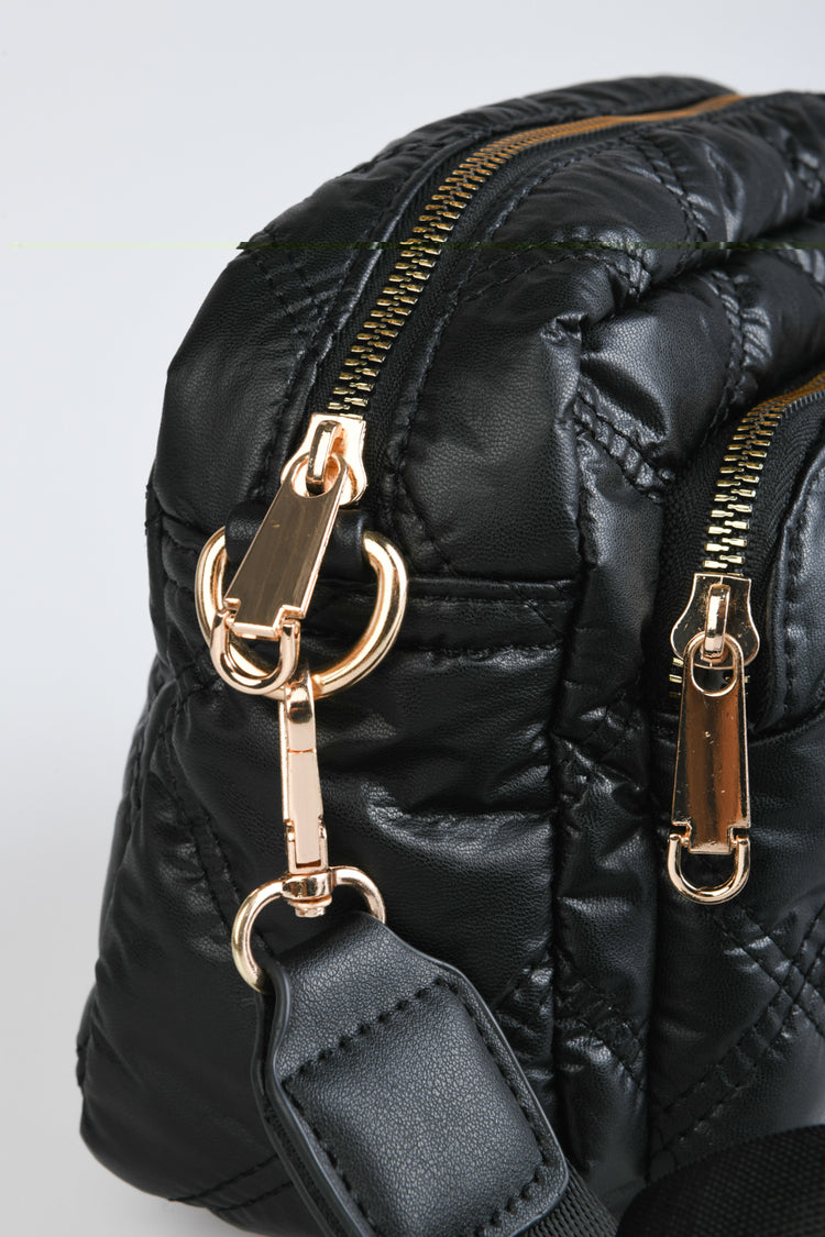 Borsa in nylon trapuntato e imbottito