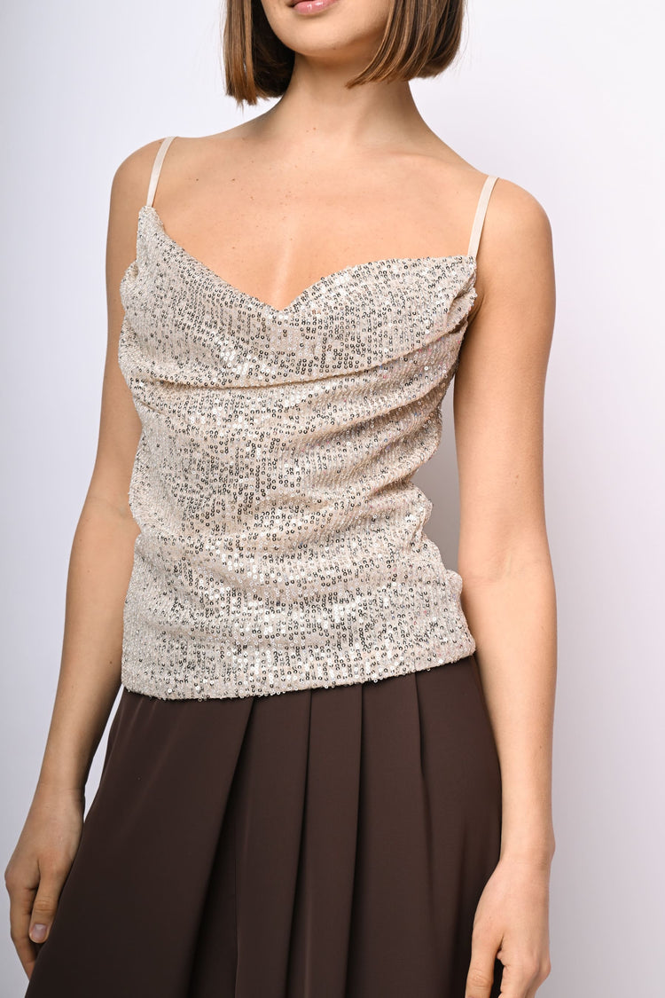 Top con paillettes