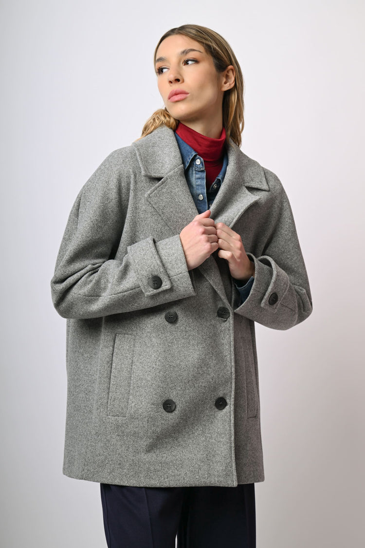 Cappotto corto doppiopetto