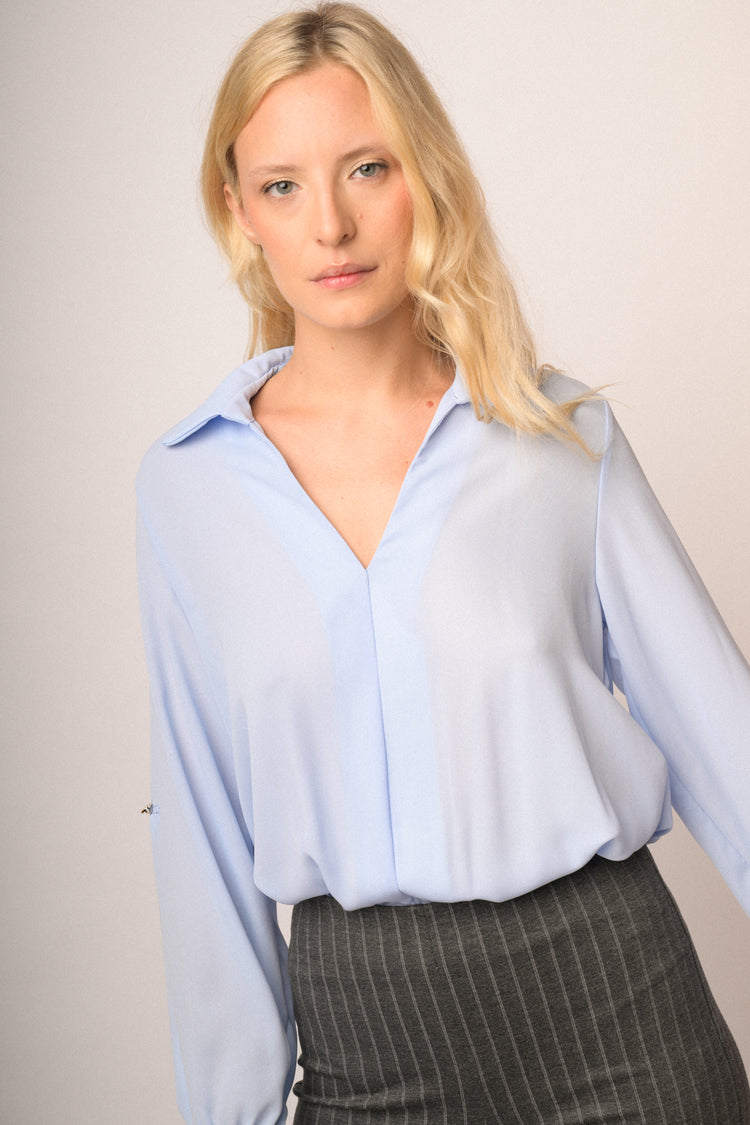 Camicia body celeste