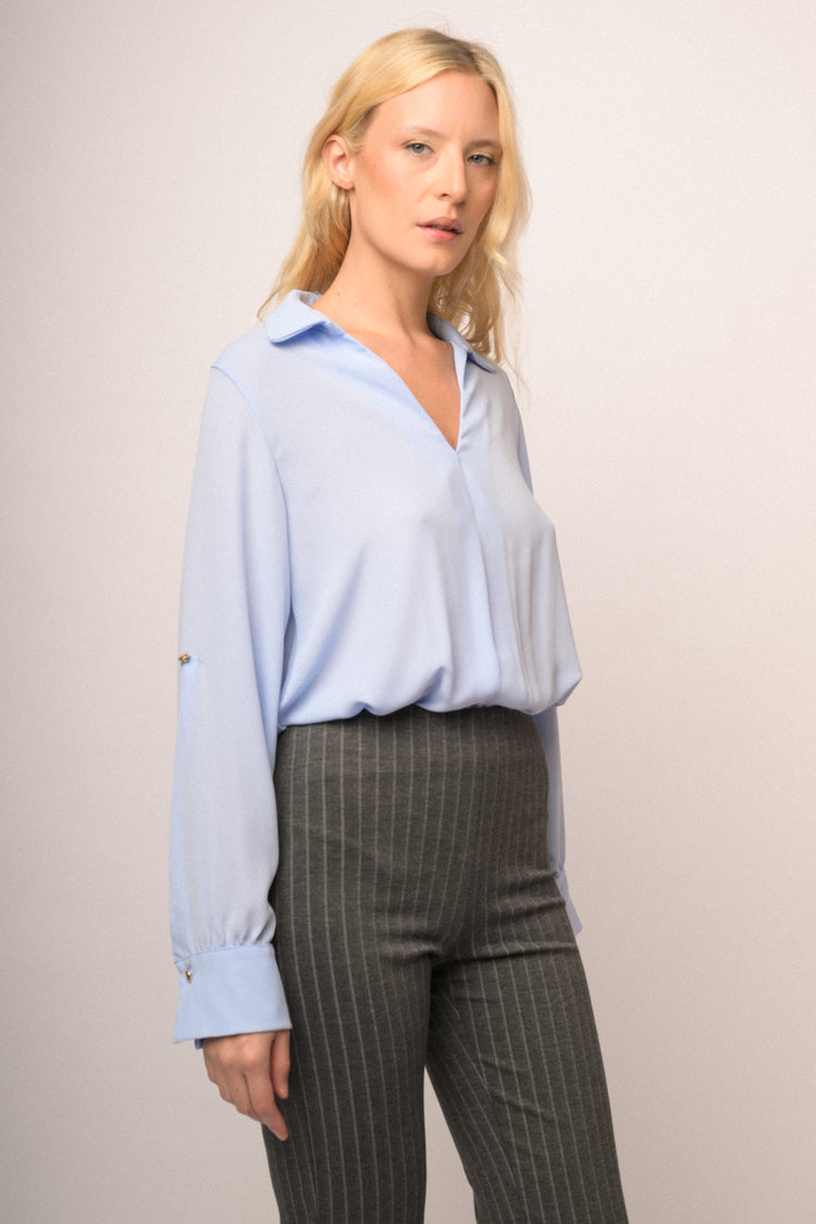 Camicia body celeste