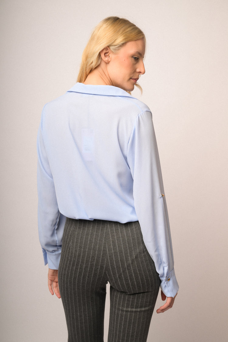 Camicia body celeste