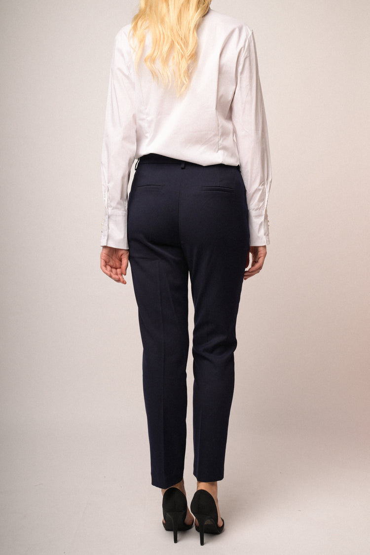 Pantaloni slim-fit basic blu