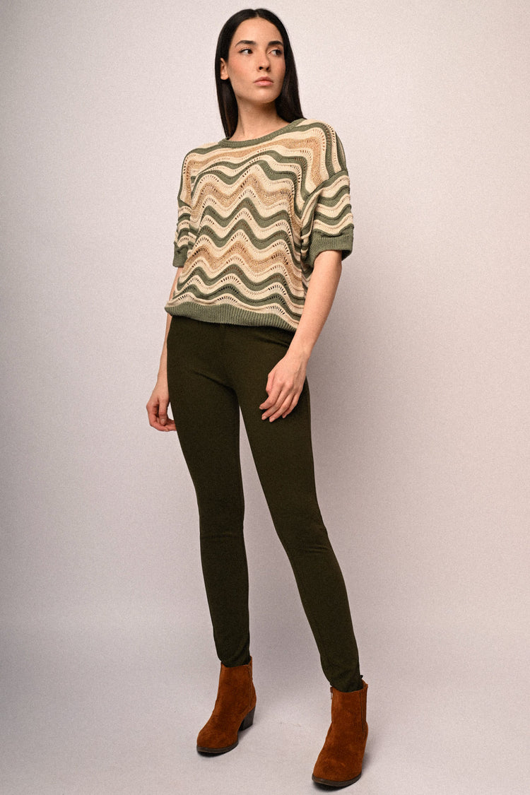 Pantaloni slim-fit in drill