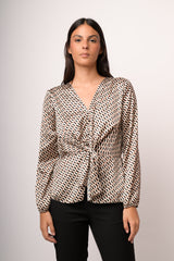 Casacca multicolor con motivo optical