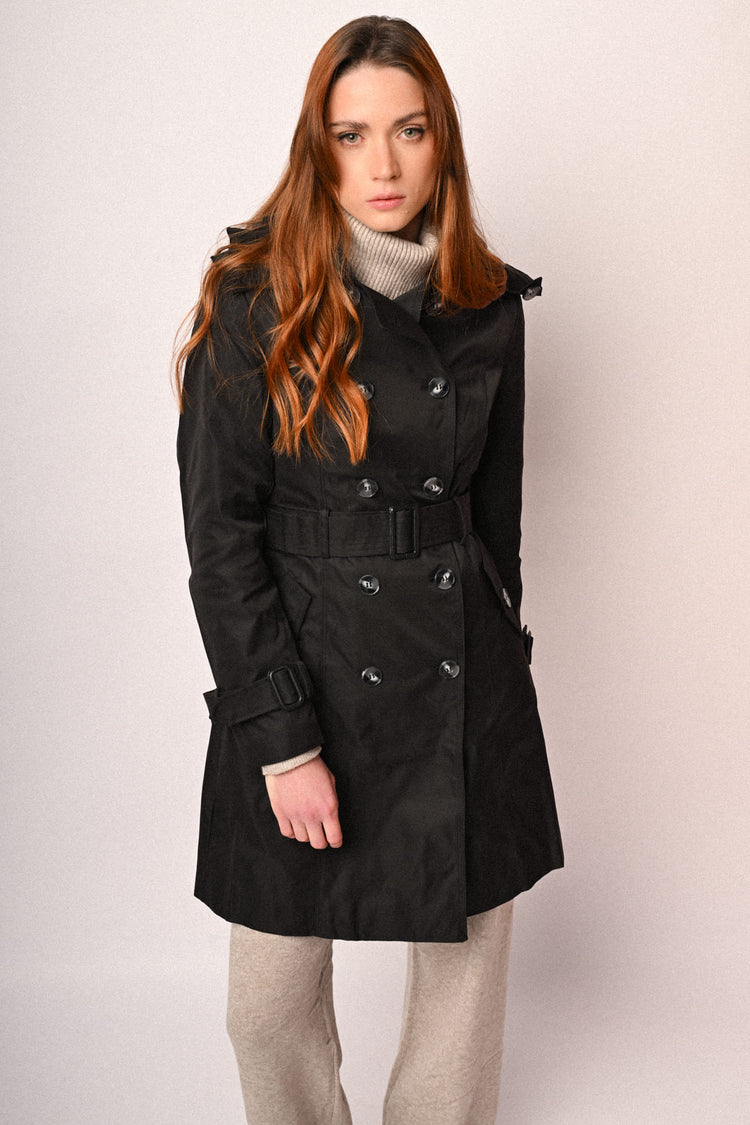 Trench basic doppiopetto con cintura