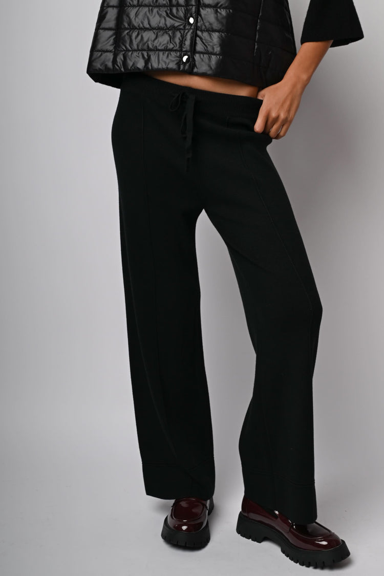Pantaloni palazzo in maglia