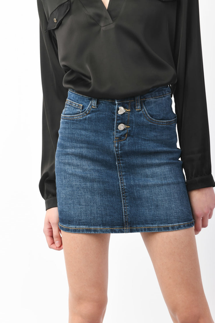Minigonna in denim