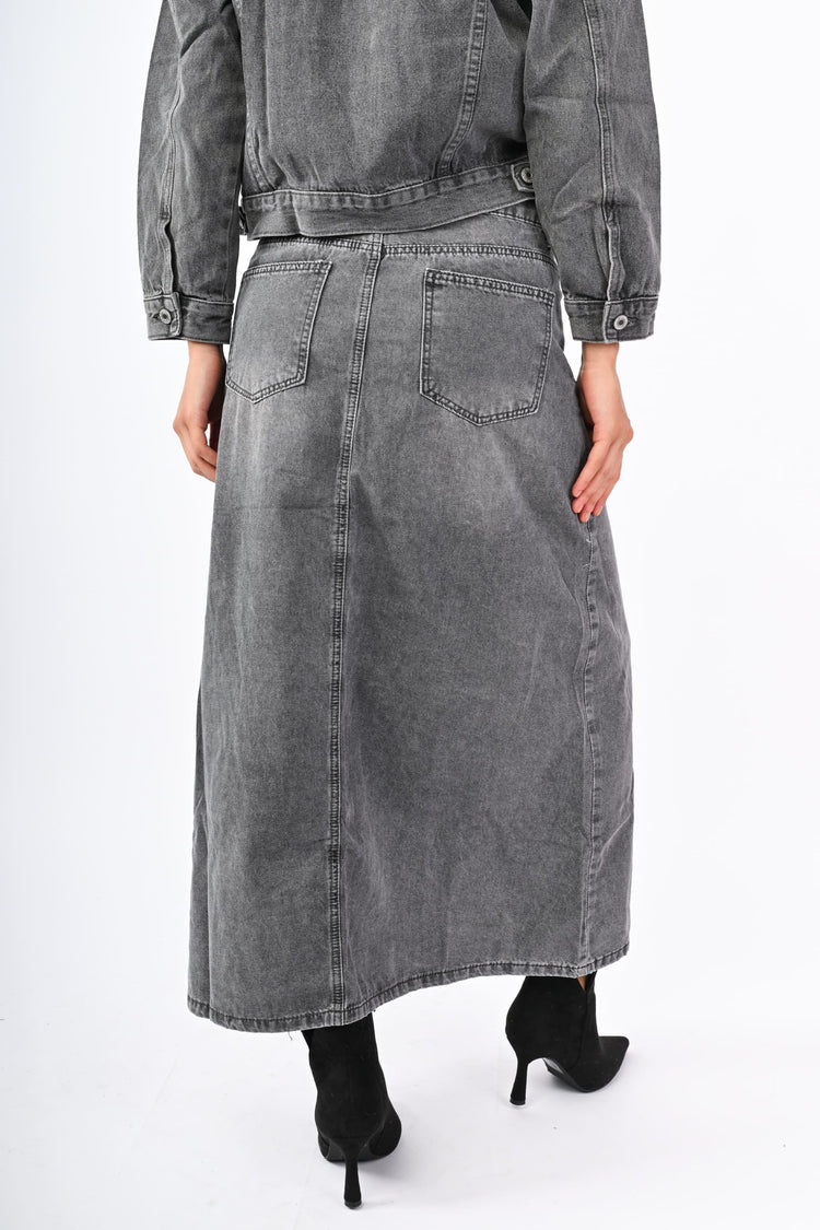 Gonna lunga in denim