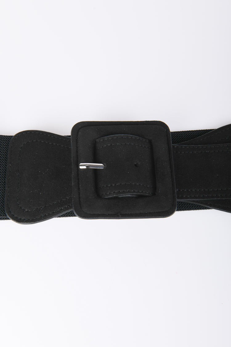 Cintura elastica con fibbia quadrata
