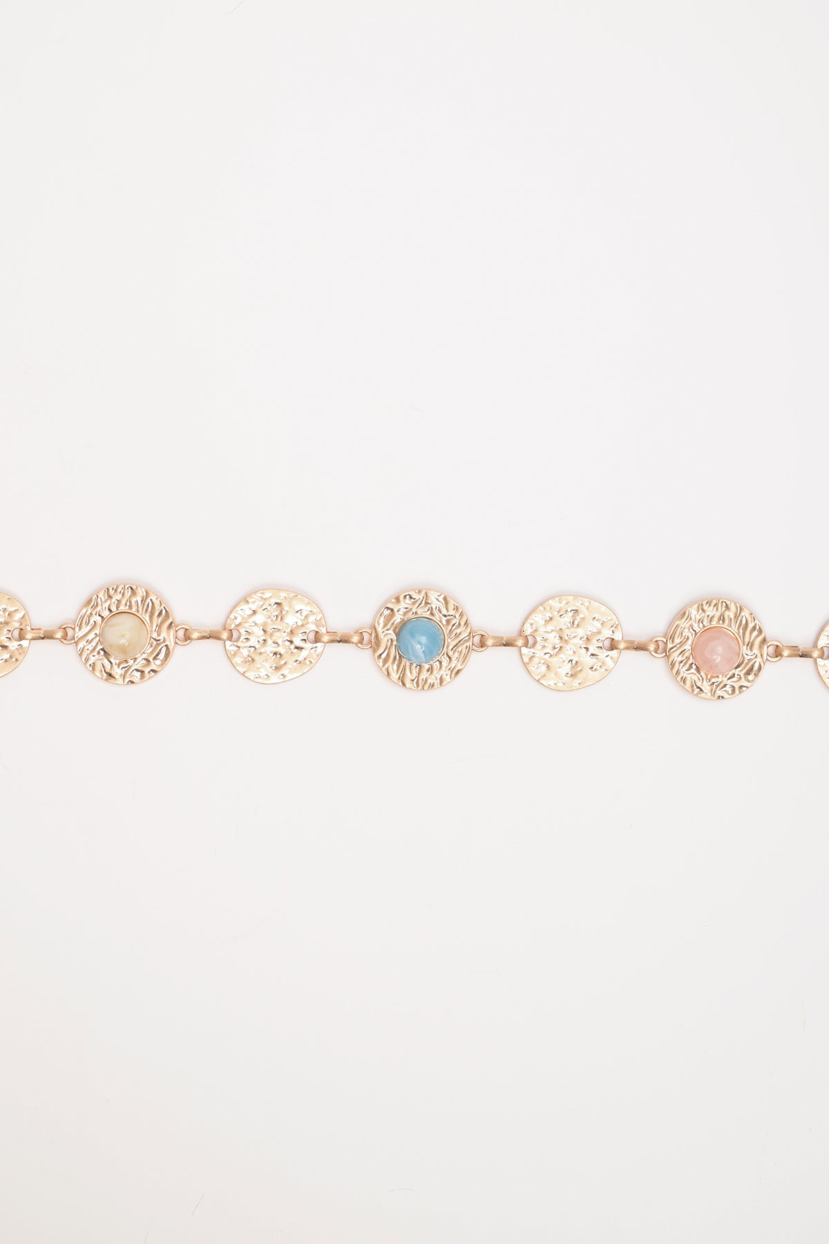 Cintura gioiello oro con pietre multicolor