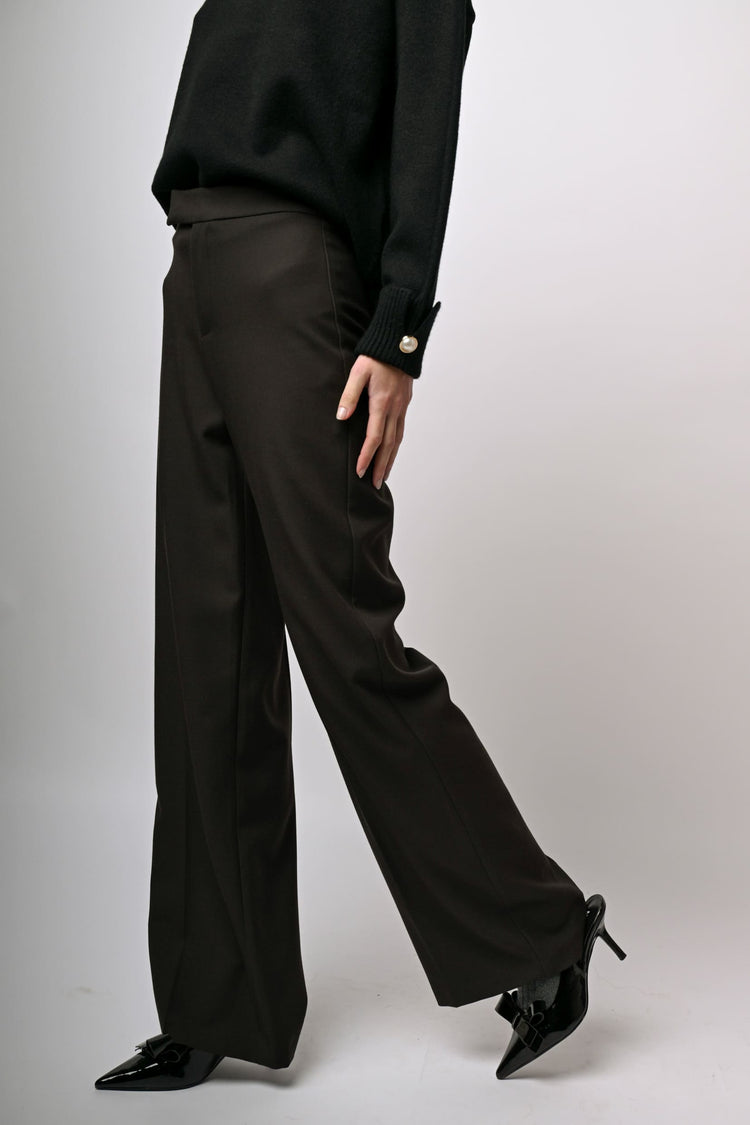 Pantaloni palazzo misto viscosa